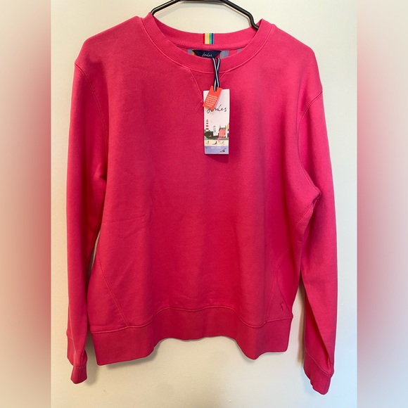 Joules Cotton Crew Neck in Fuspink - Picture 1 of 6